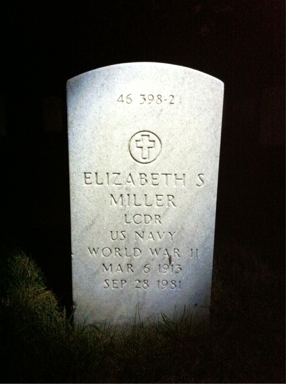 Back of headstone — Ralph Miller