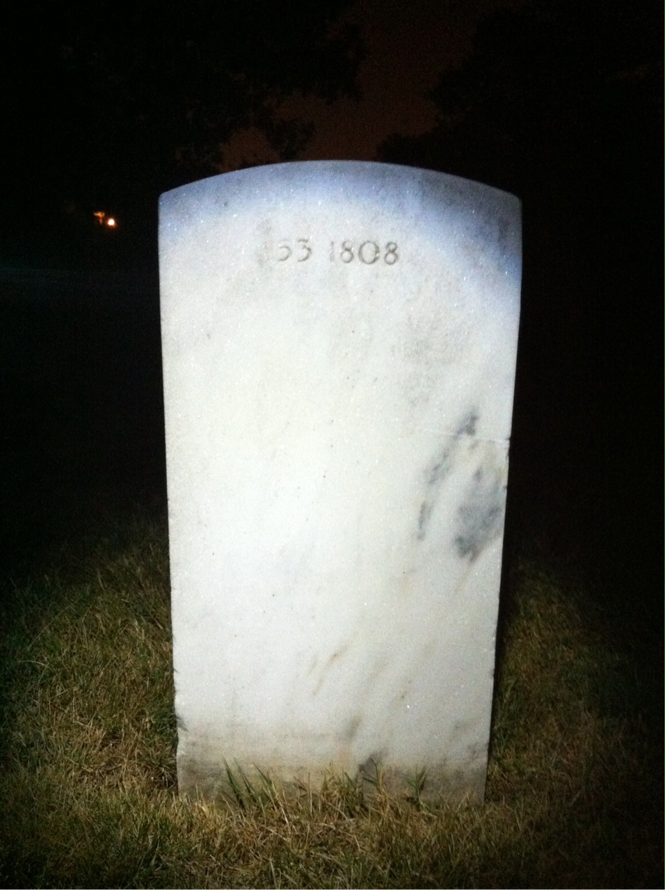 Back of headstone — Charles Aycock