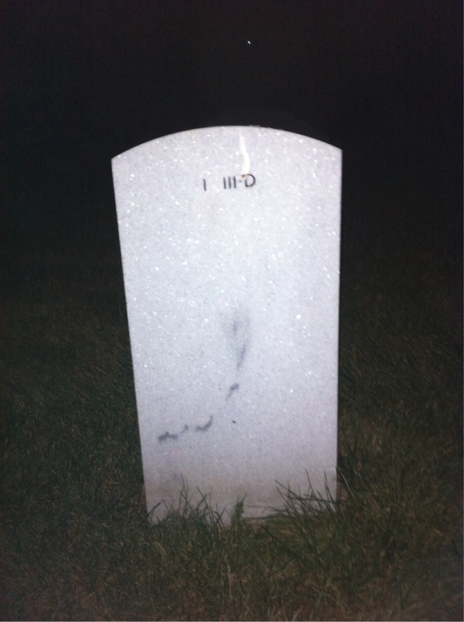 Back of headstone — William Moffatt