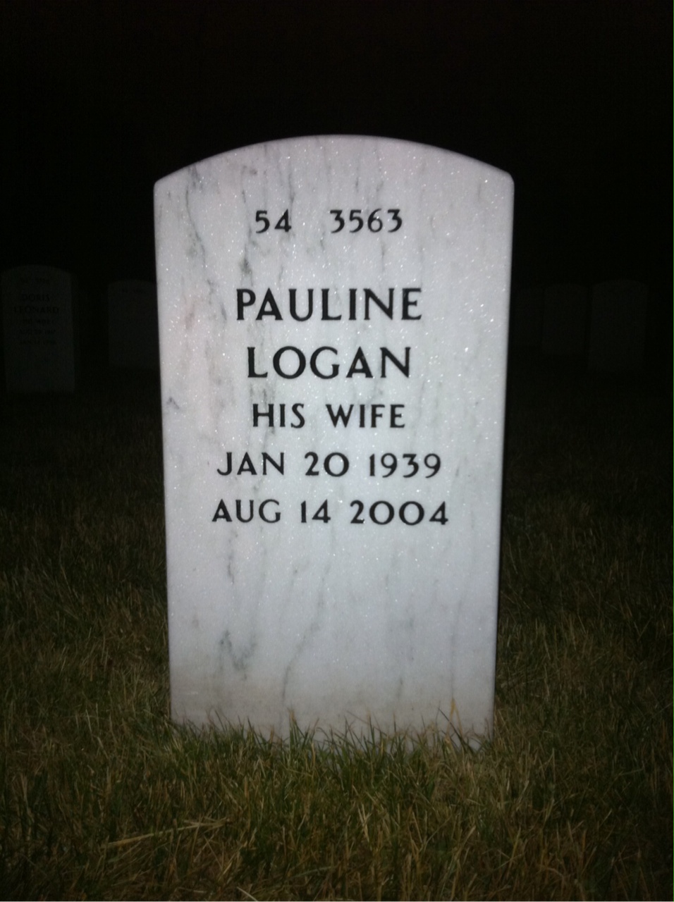 Back of headstone — Robert Stewart