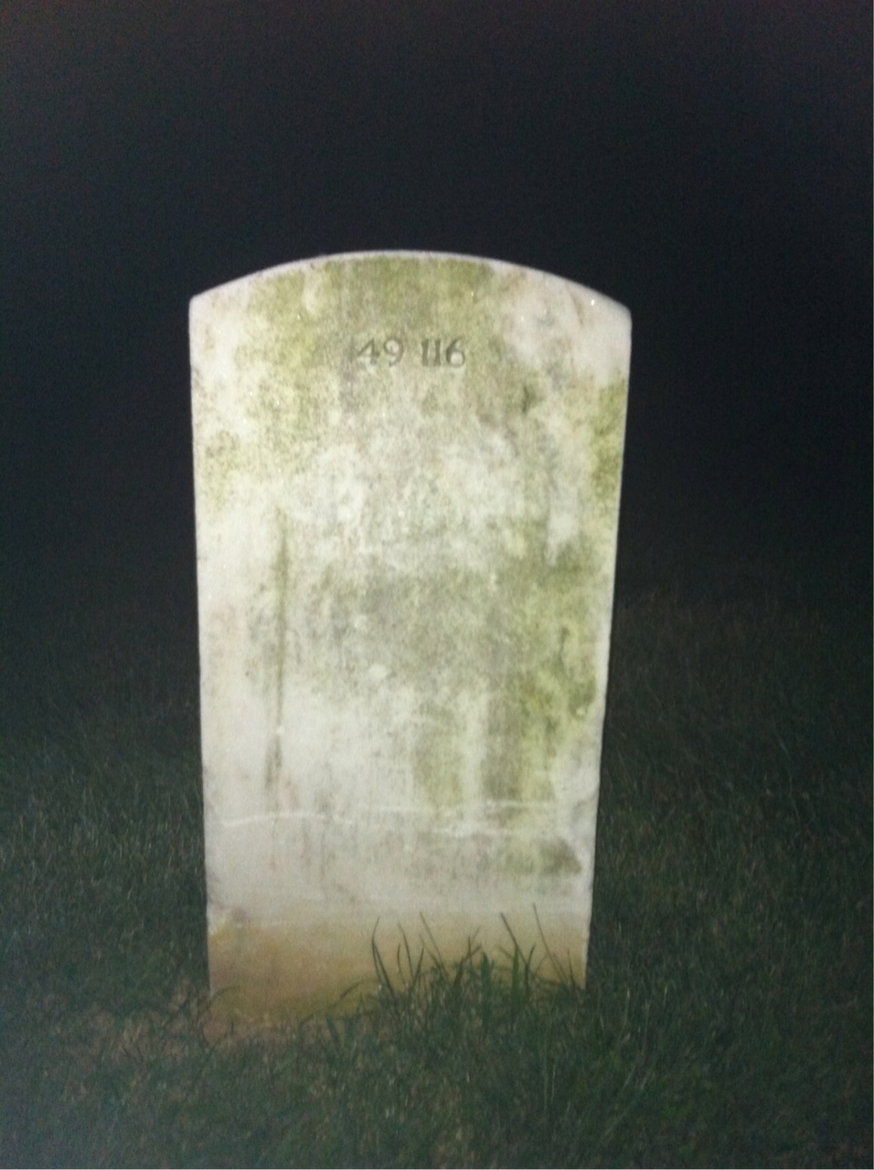 Back of headstone — James Askew