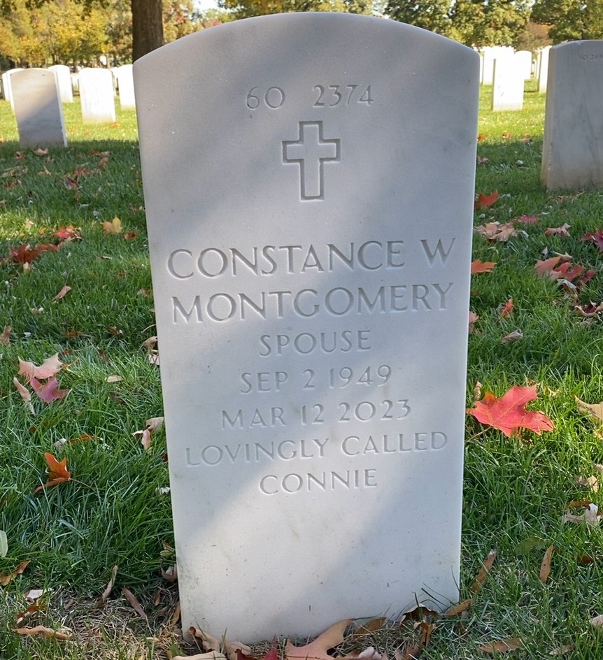 Constance Montgomery headstone back