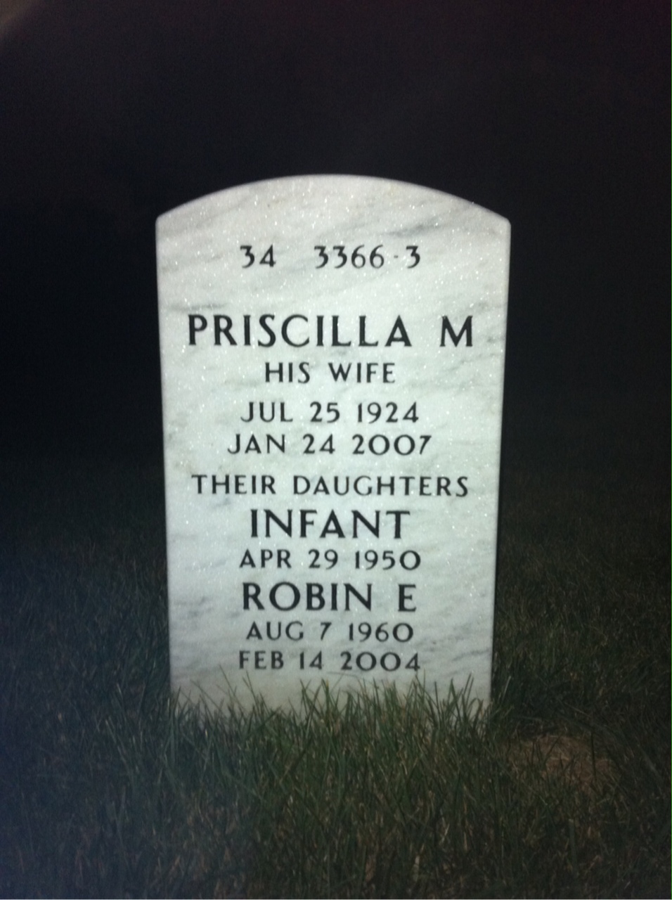 Back of headstone — Ralph Cooper