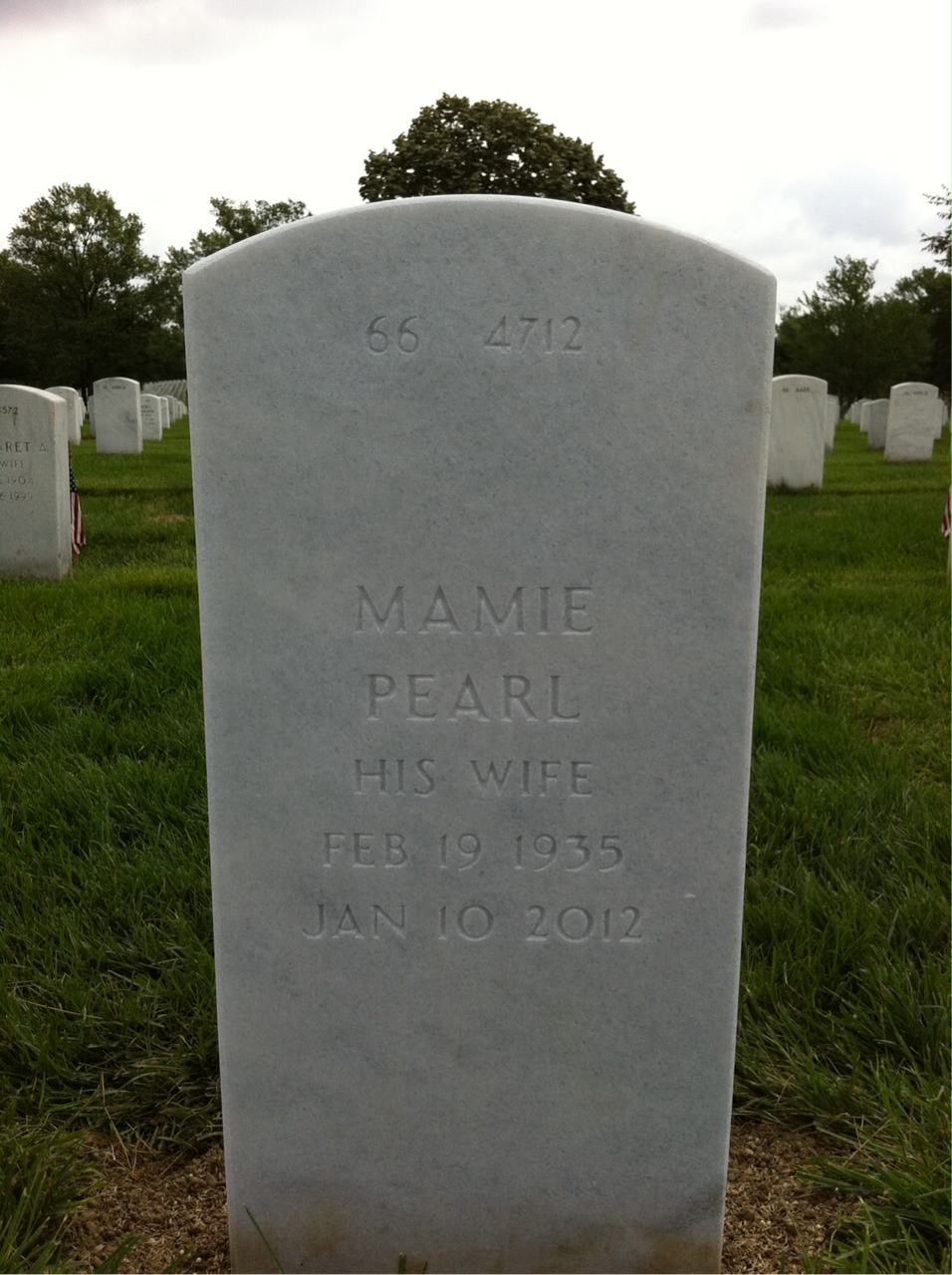 Back of headstone — William Lerman Lewis