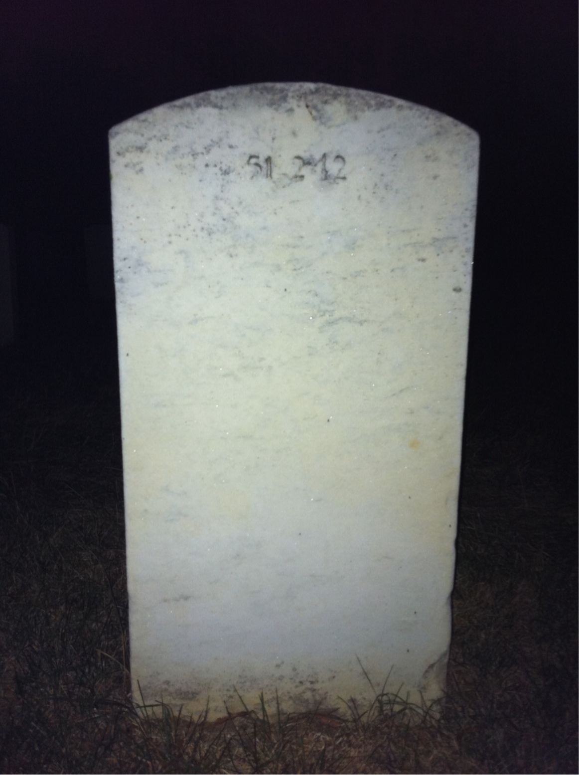Back of headstone — Jimmy Allen