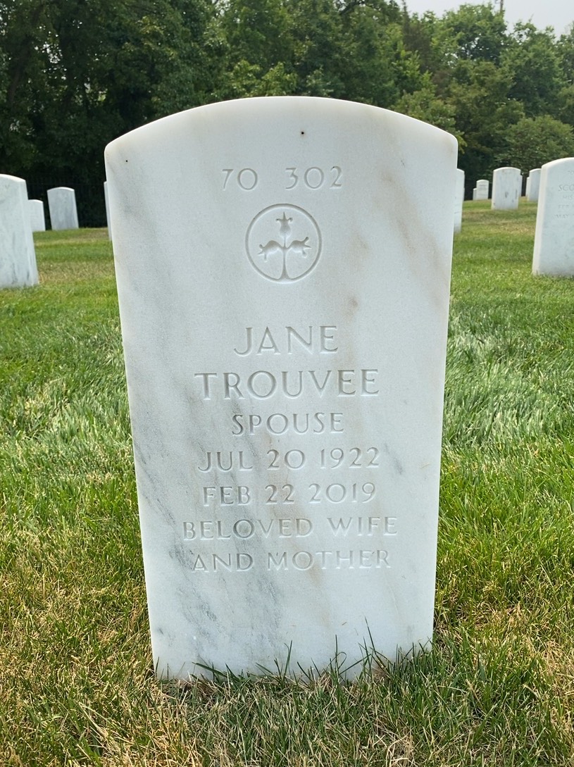 Back of headstone — Roy Archer