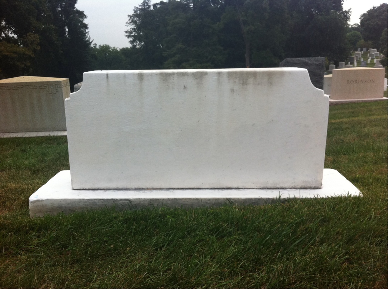 Back of headstone — Milton Reid