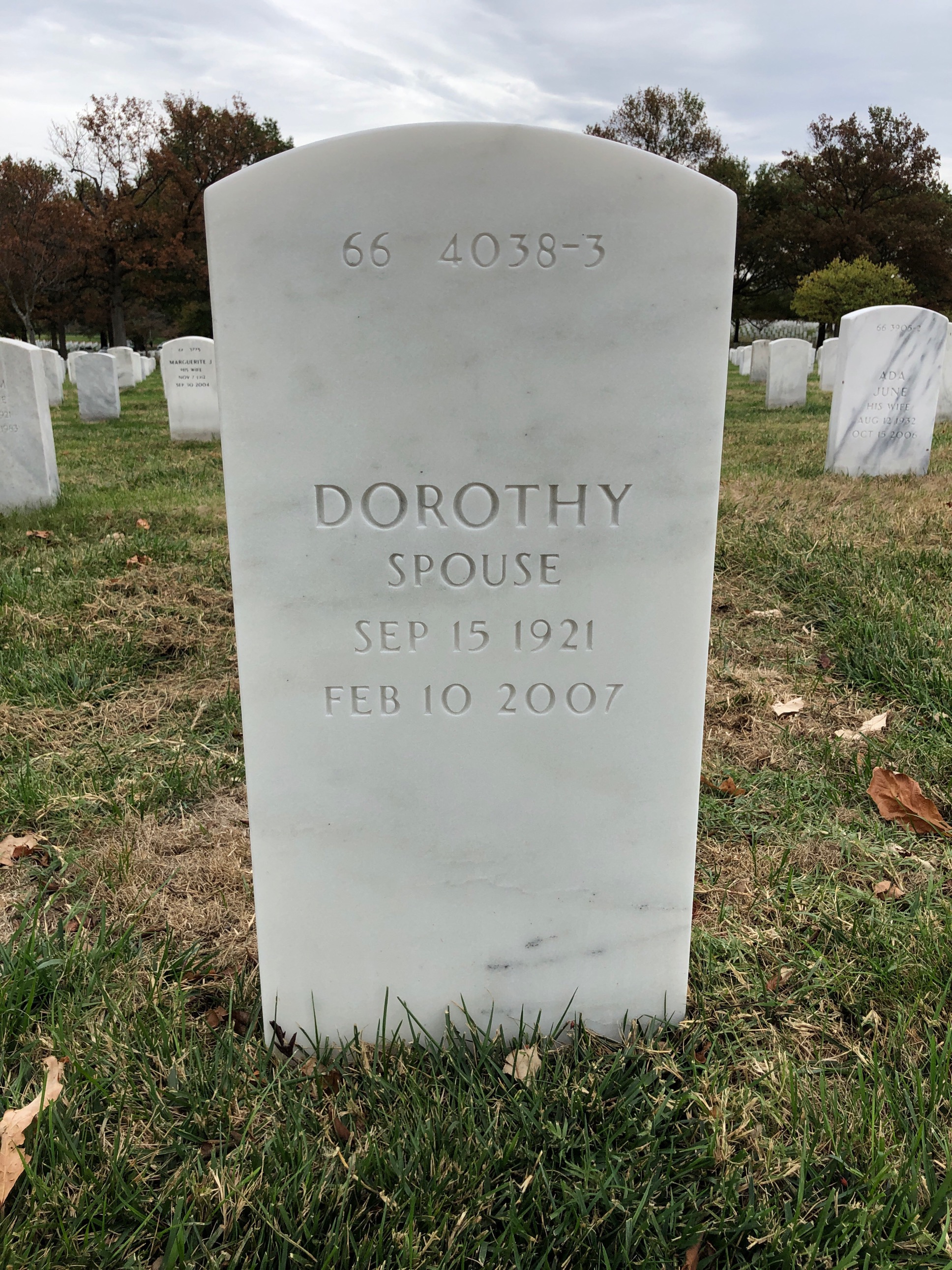 Back of headstone — Leon Trahan