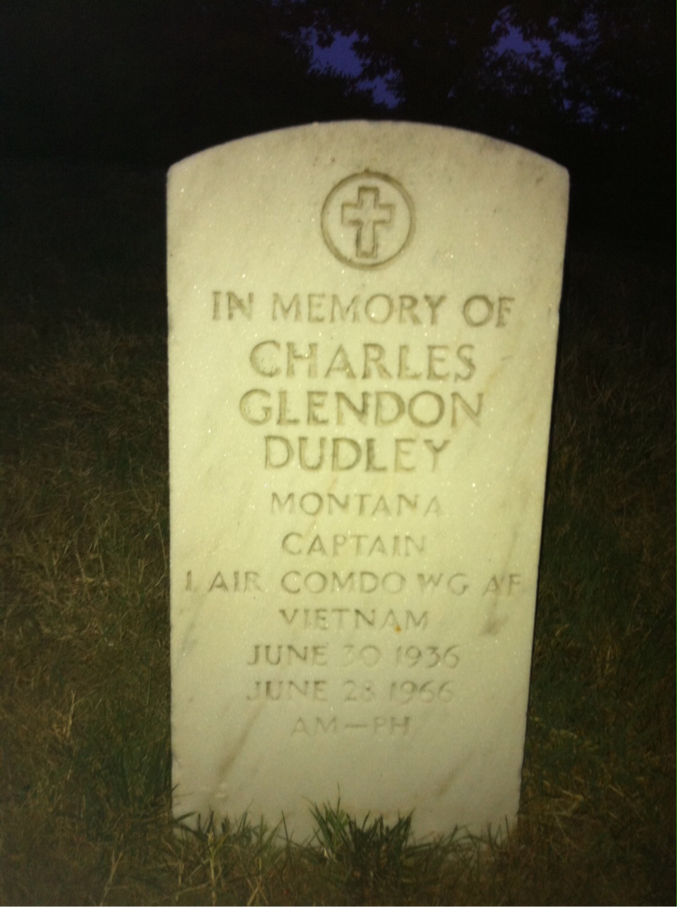 Headstone of Charles Glendon Dudley