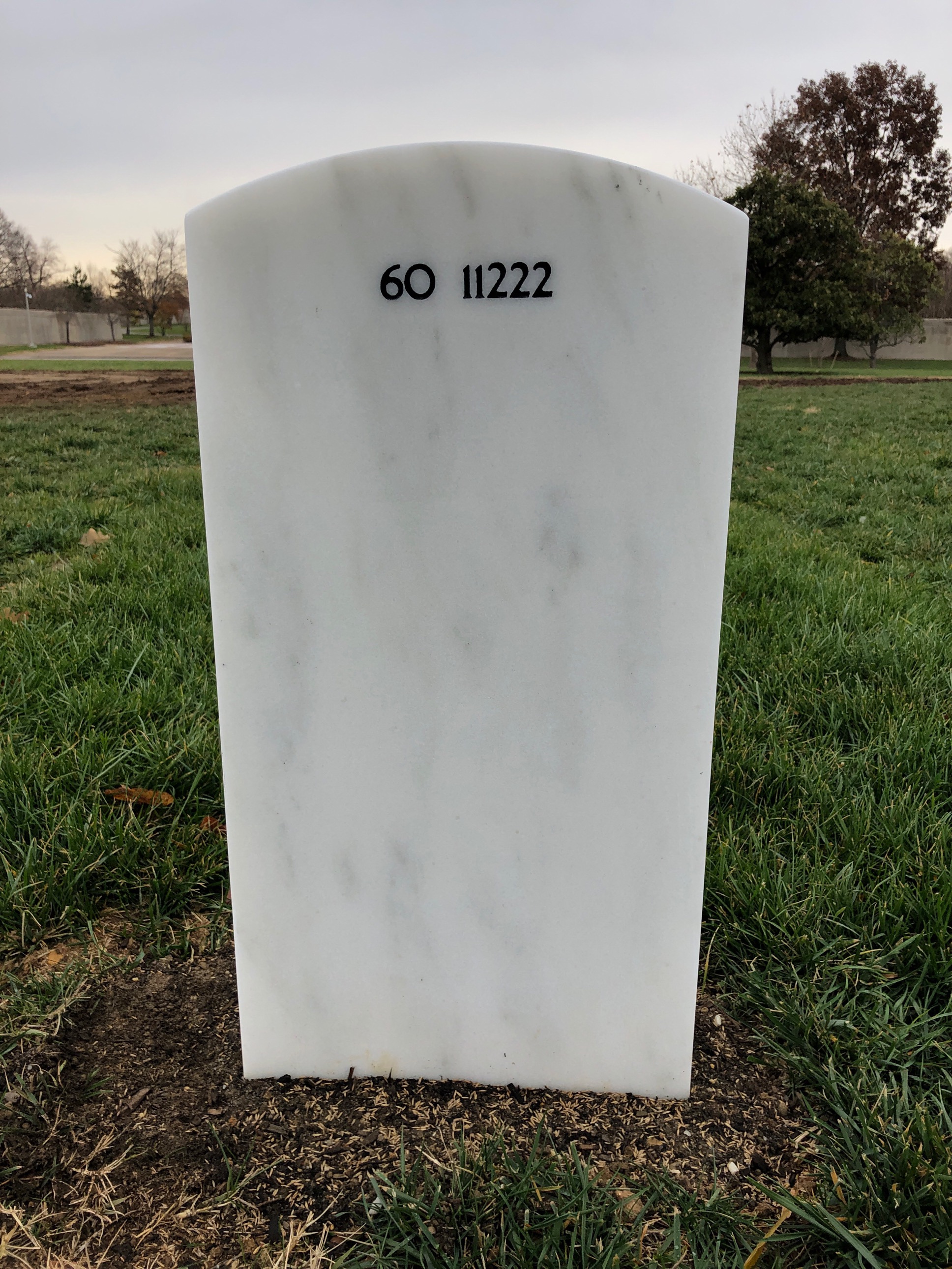 Back of headstone — Robert Healy Eastman
