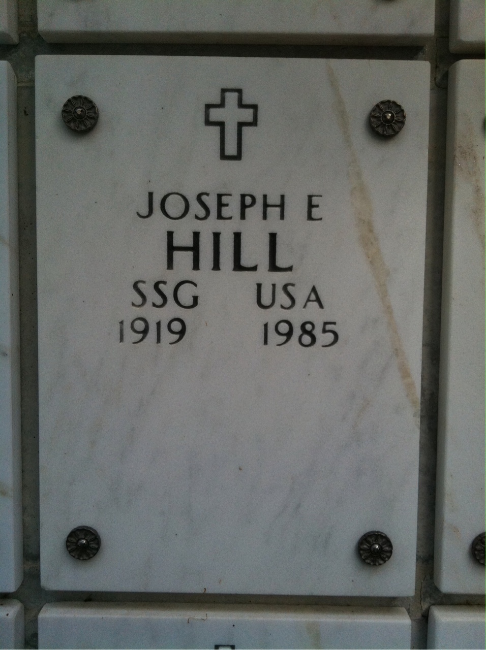 Joseph E Hill
