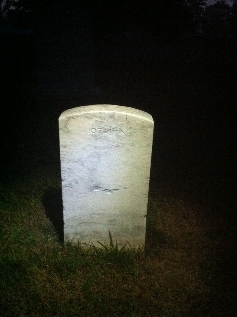 Back of headstone — Ira Baldwin