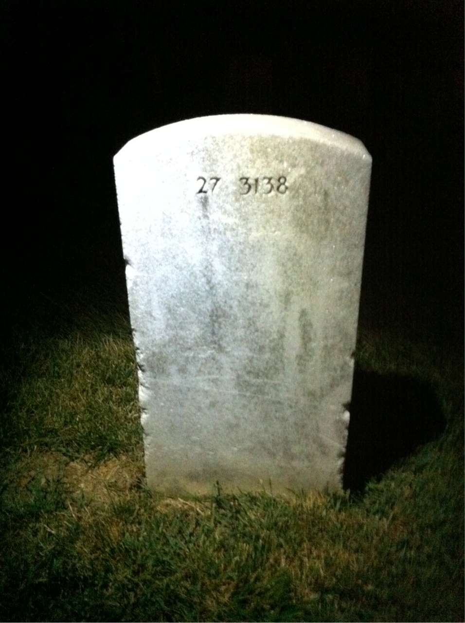 Back of headstone — Salley Middleton