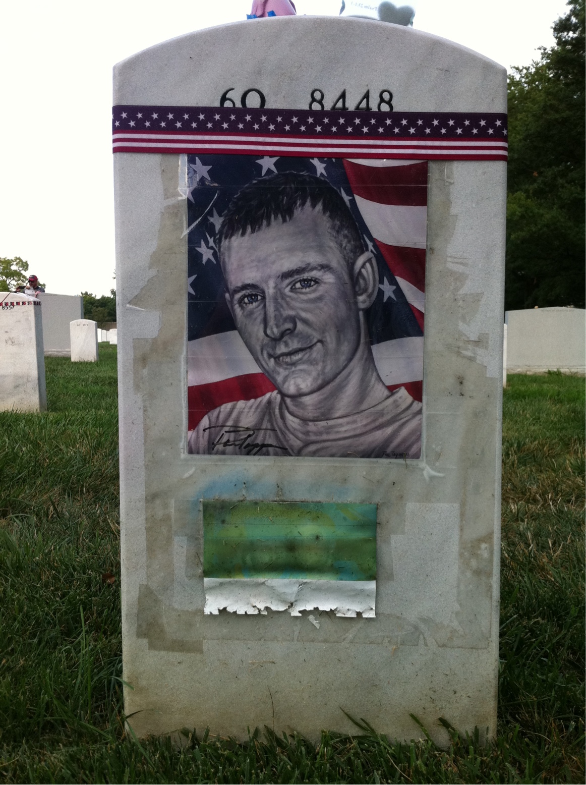 Back of headstone — Jason Arnette