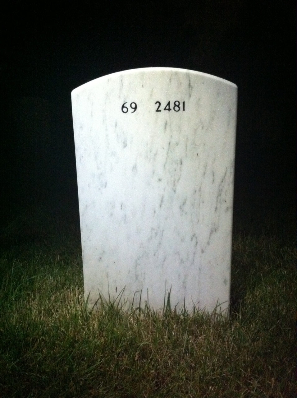 Back of headstone — Philip Lyons