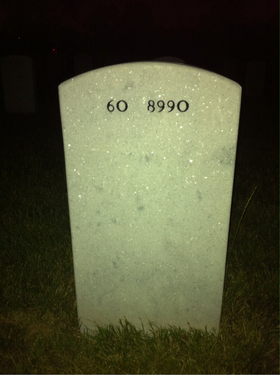 Back of headstone — Walter Dawes