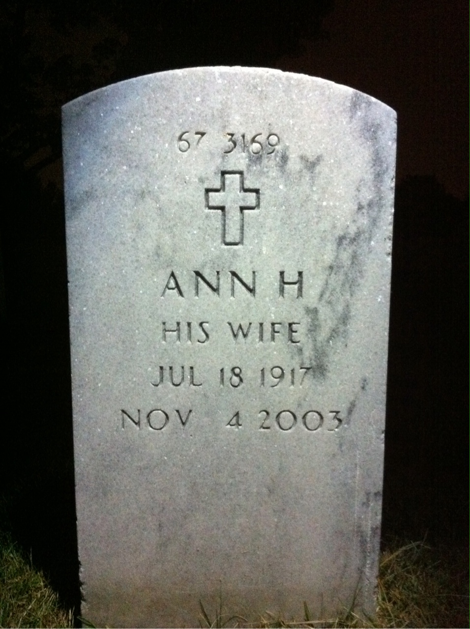 Back of headstone — Carl Daniels