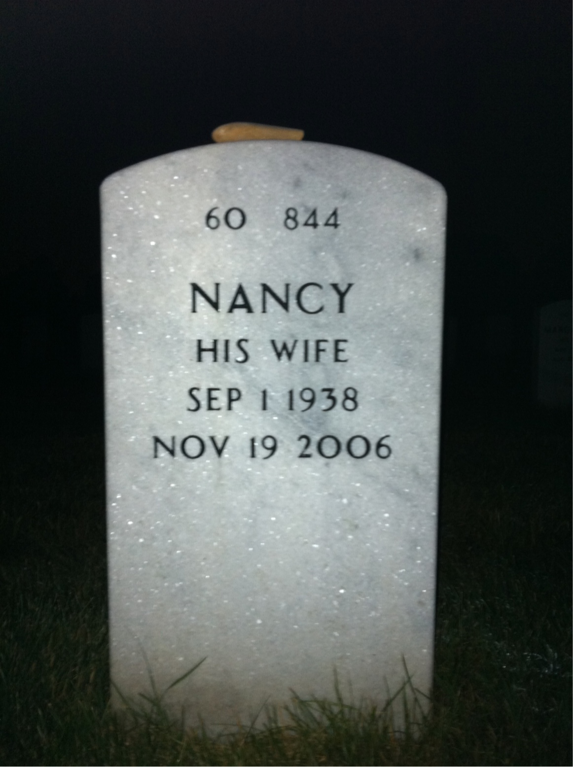 Back of headstone — John Higgins