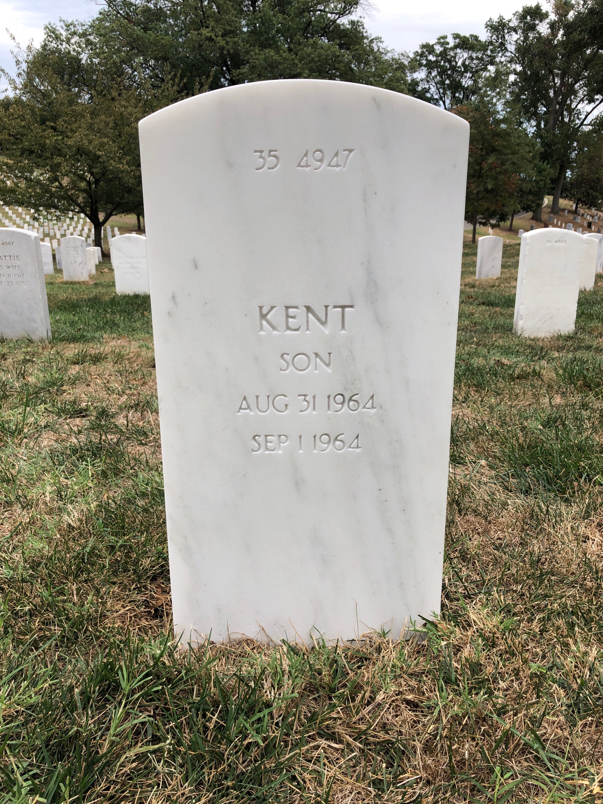 Back of headstone — John Mount