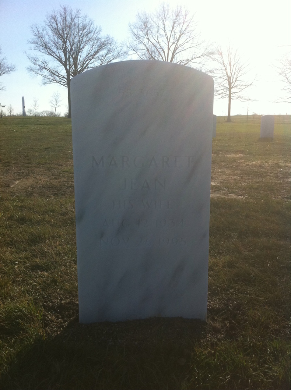 Back of headstone — Walter M Sanders