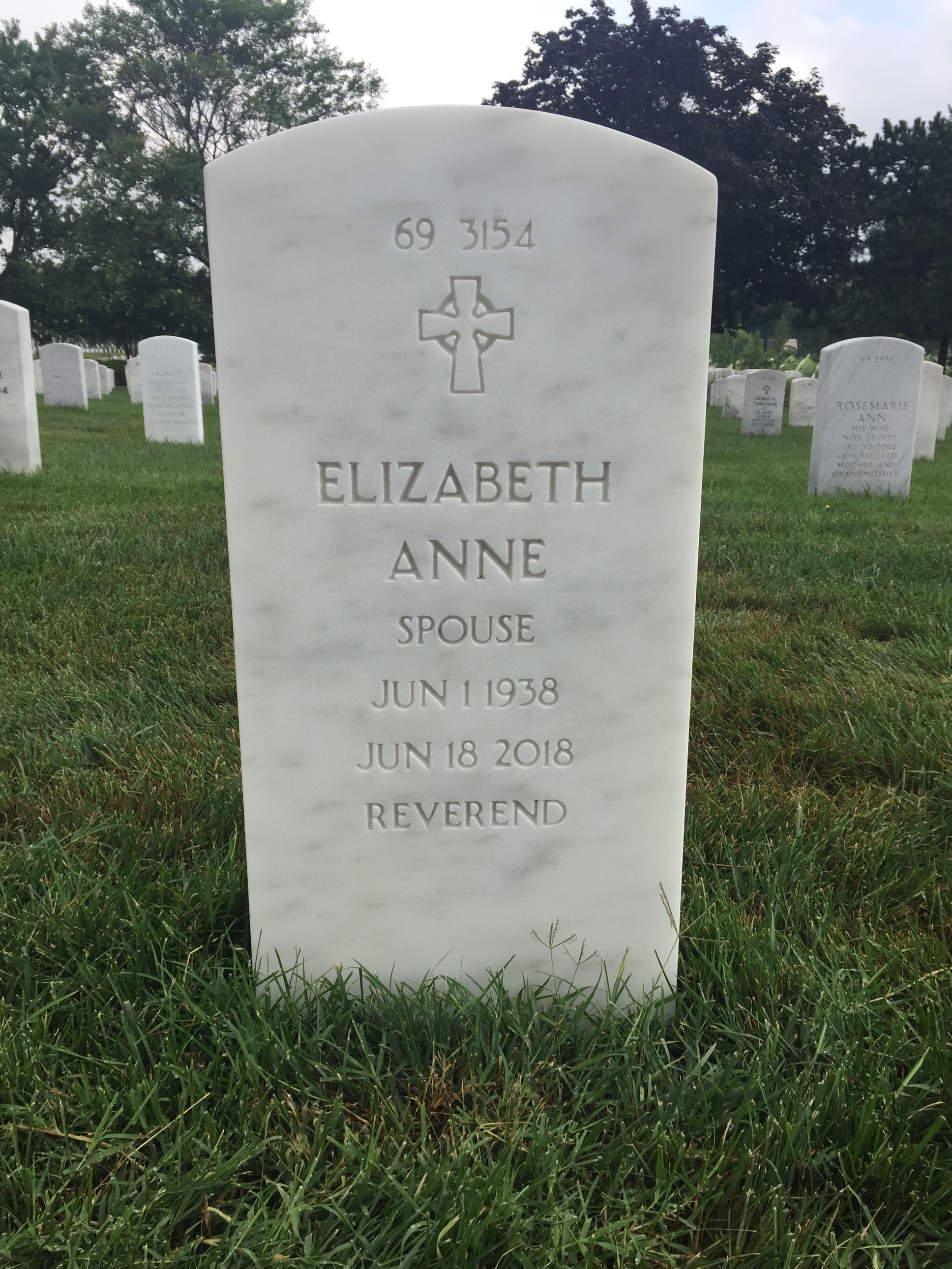 Back of headstone — Patrick Stingley