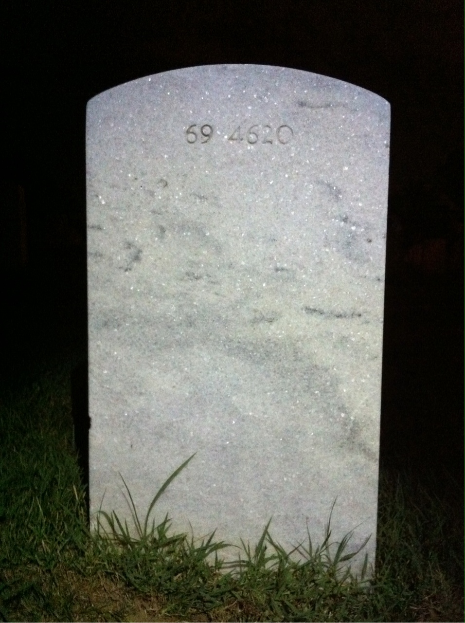 Back of headstone — Andrew J Tomasko