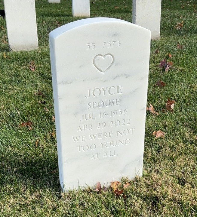 Back of headstone — Frank Youngman