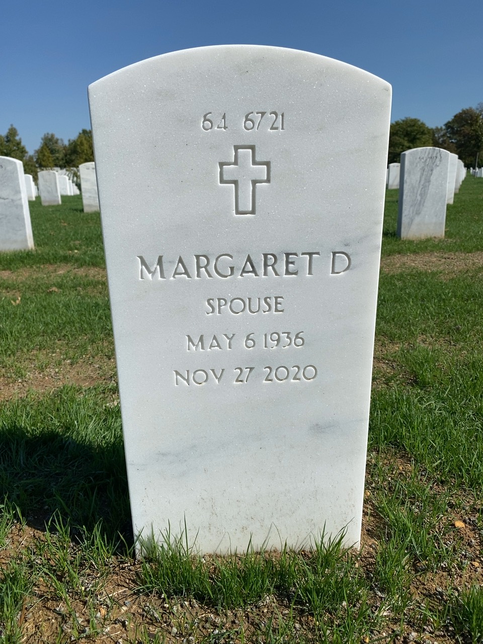 Back of headstone — Jesse Mulkey
