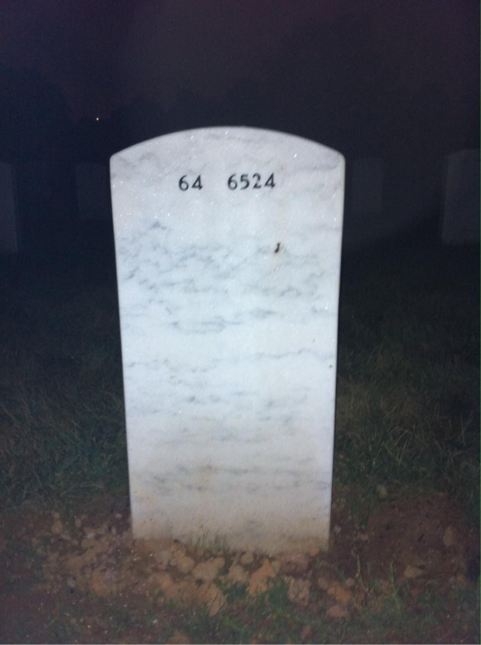 Back of headstone — David Balk