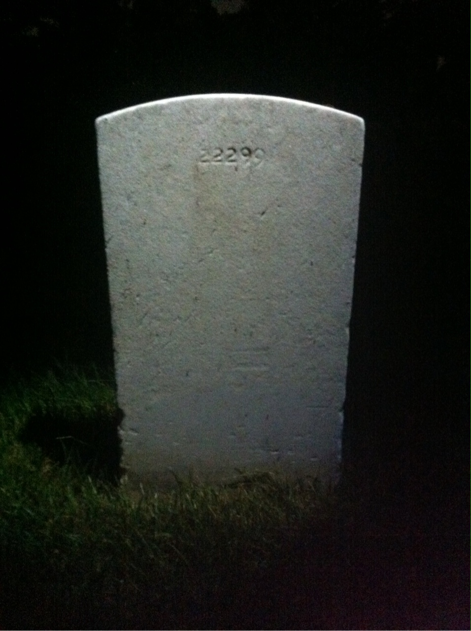 Back of headstone — Daniel Murphy
