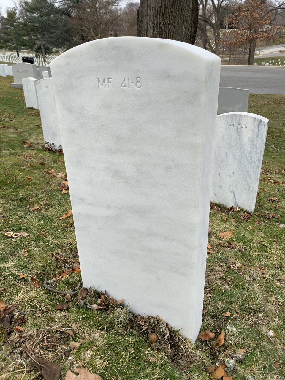 Back of headstone — Stanley Fielding Olson