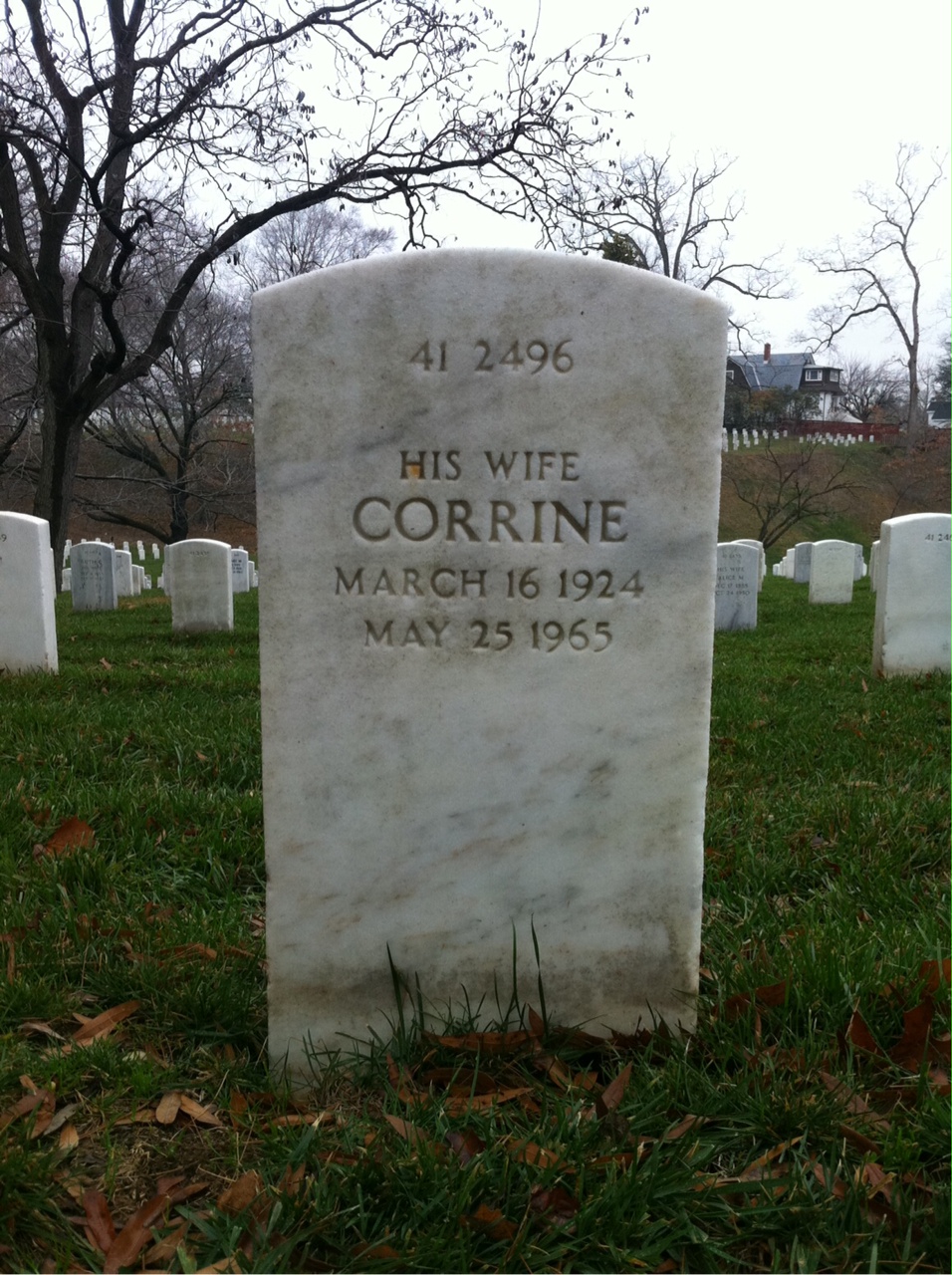 Back of headstone — Charles Moten