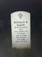 Ronald Baker — Headstone Front
