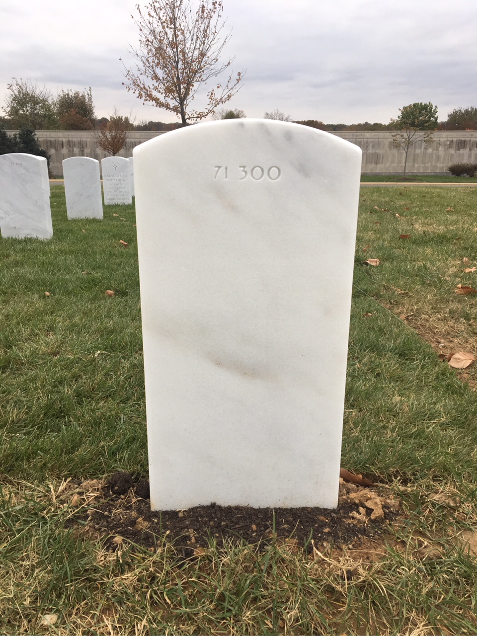 Back of headstone — Timothy Joseph Delabar