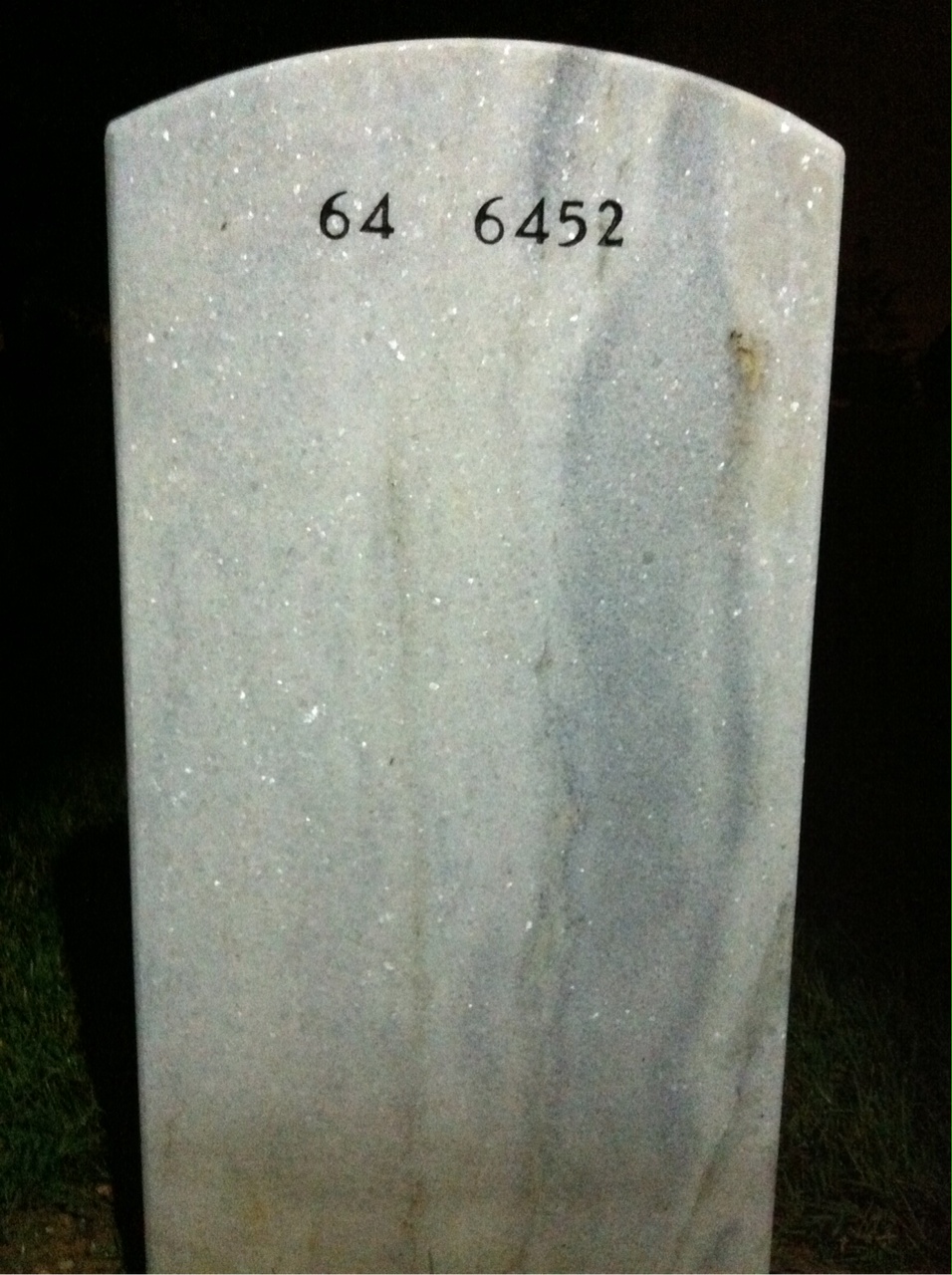 Back of headstone — Lee Wilson