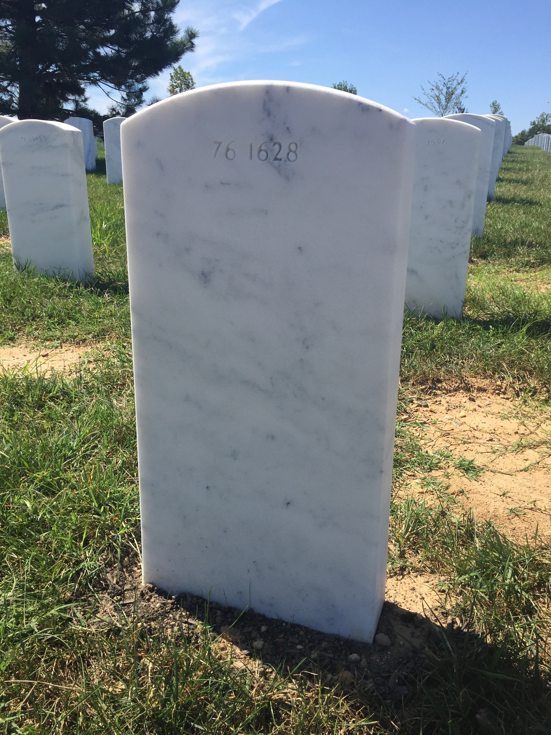 Back of headstone — Michael Corcoran