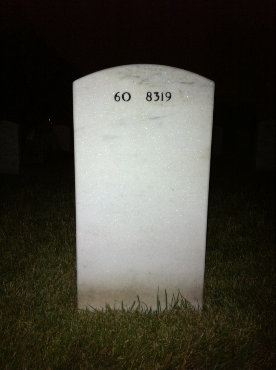 Back of headstone — Marlon Bustamante