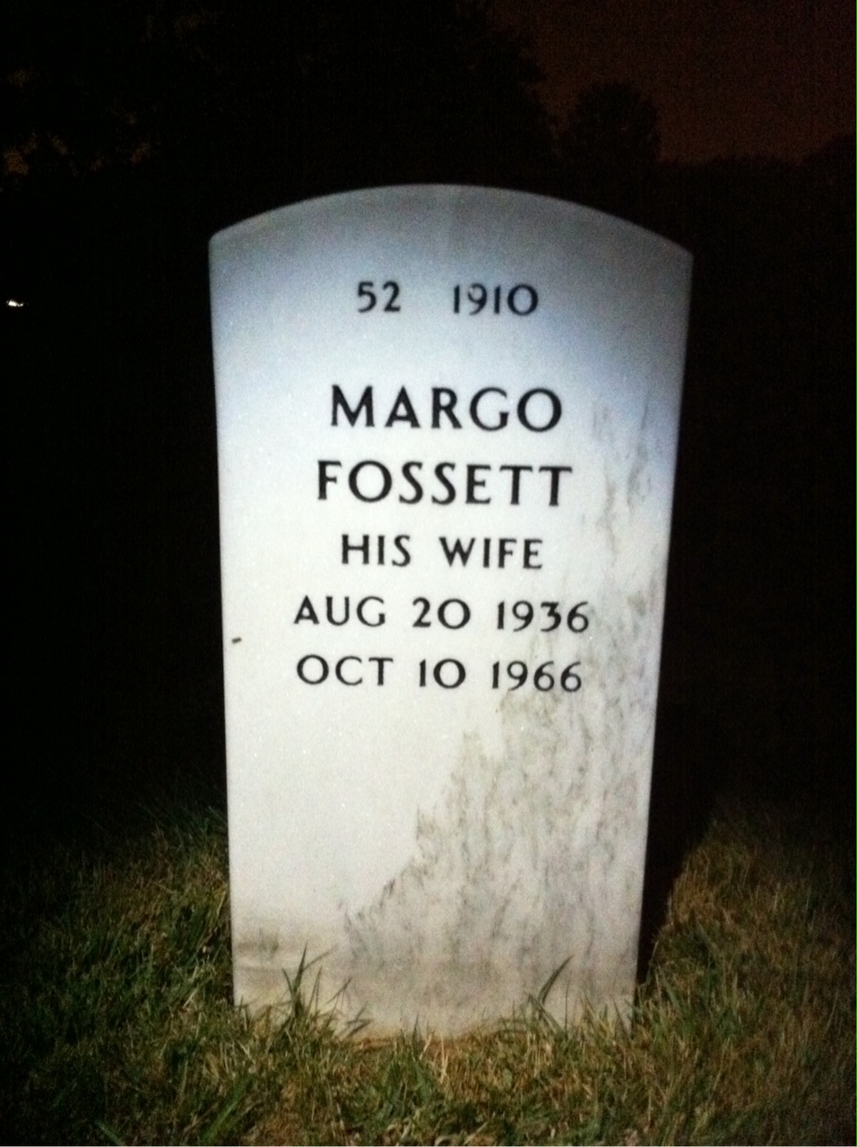 Back of headstone — Herman Green