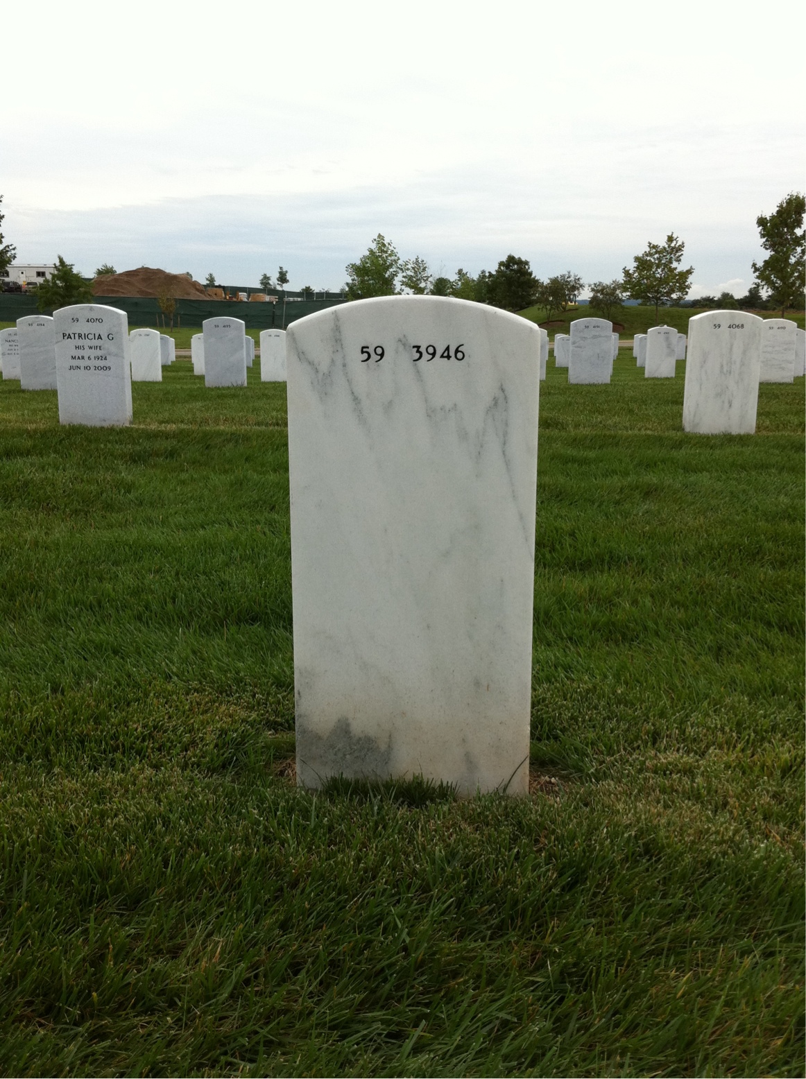 Back of headstone — Robert Everhart