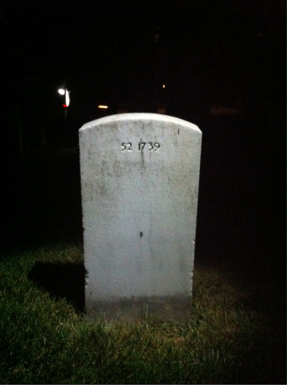 Back of headstone — Wilfred Criste