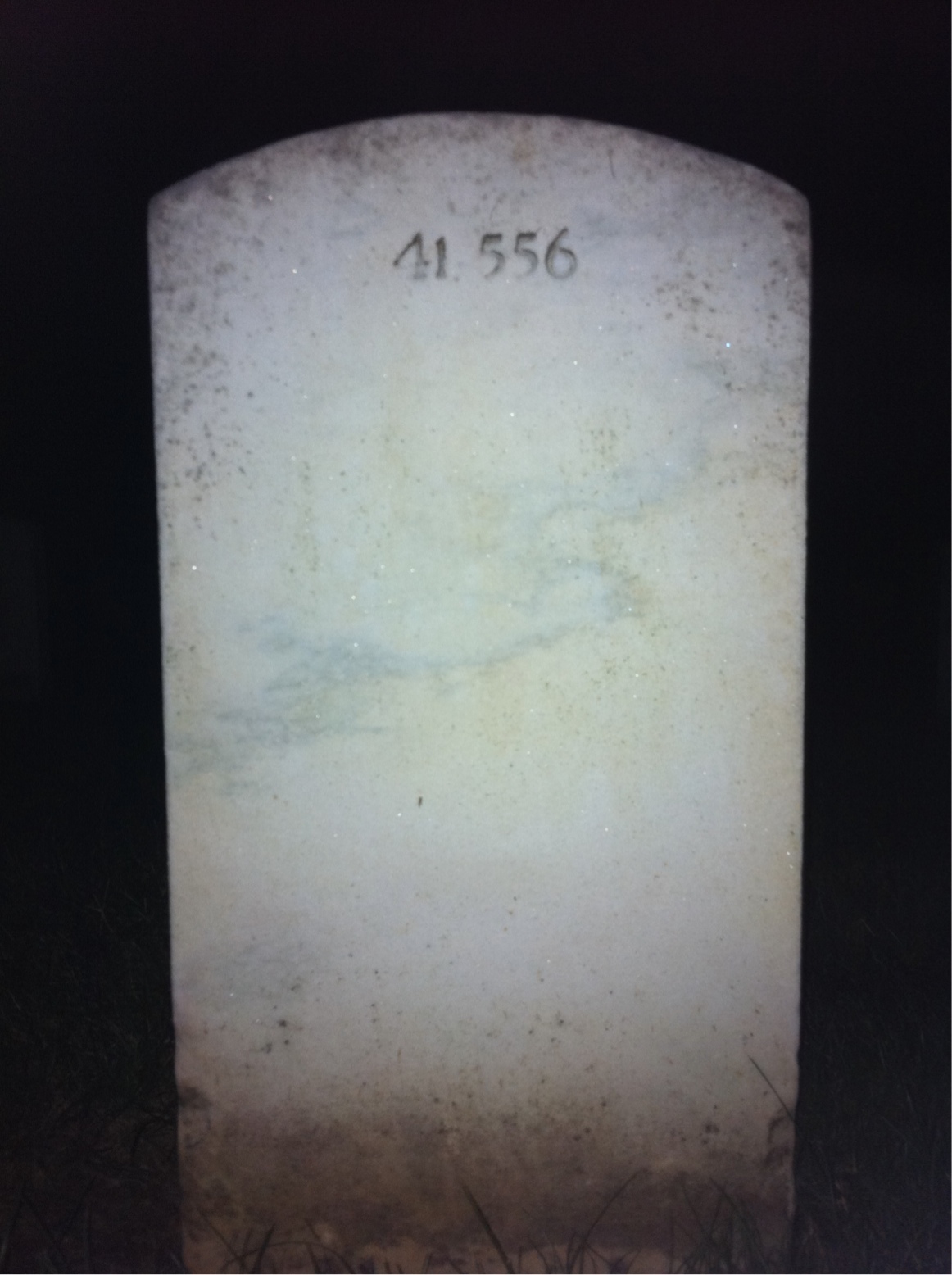 Back of headstone — John Berberich