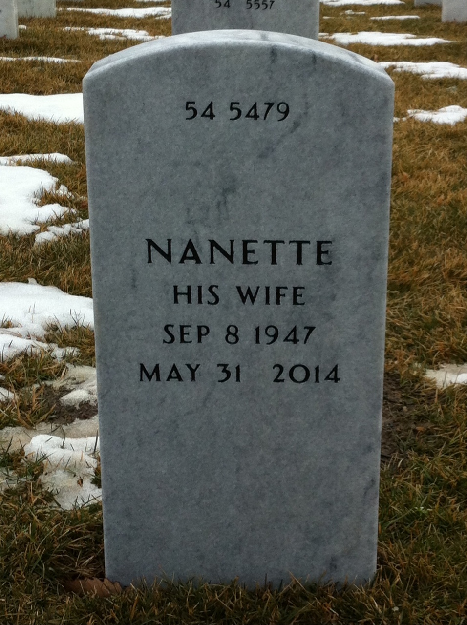 Back of headstone — Kurt Rhodehamel