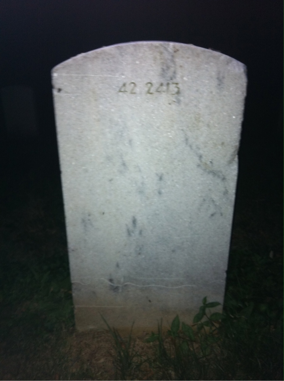 Back of headstone — Manuel Avancena