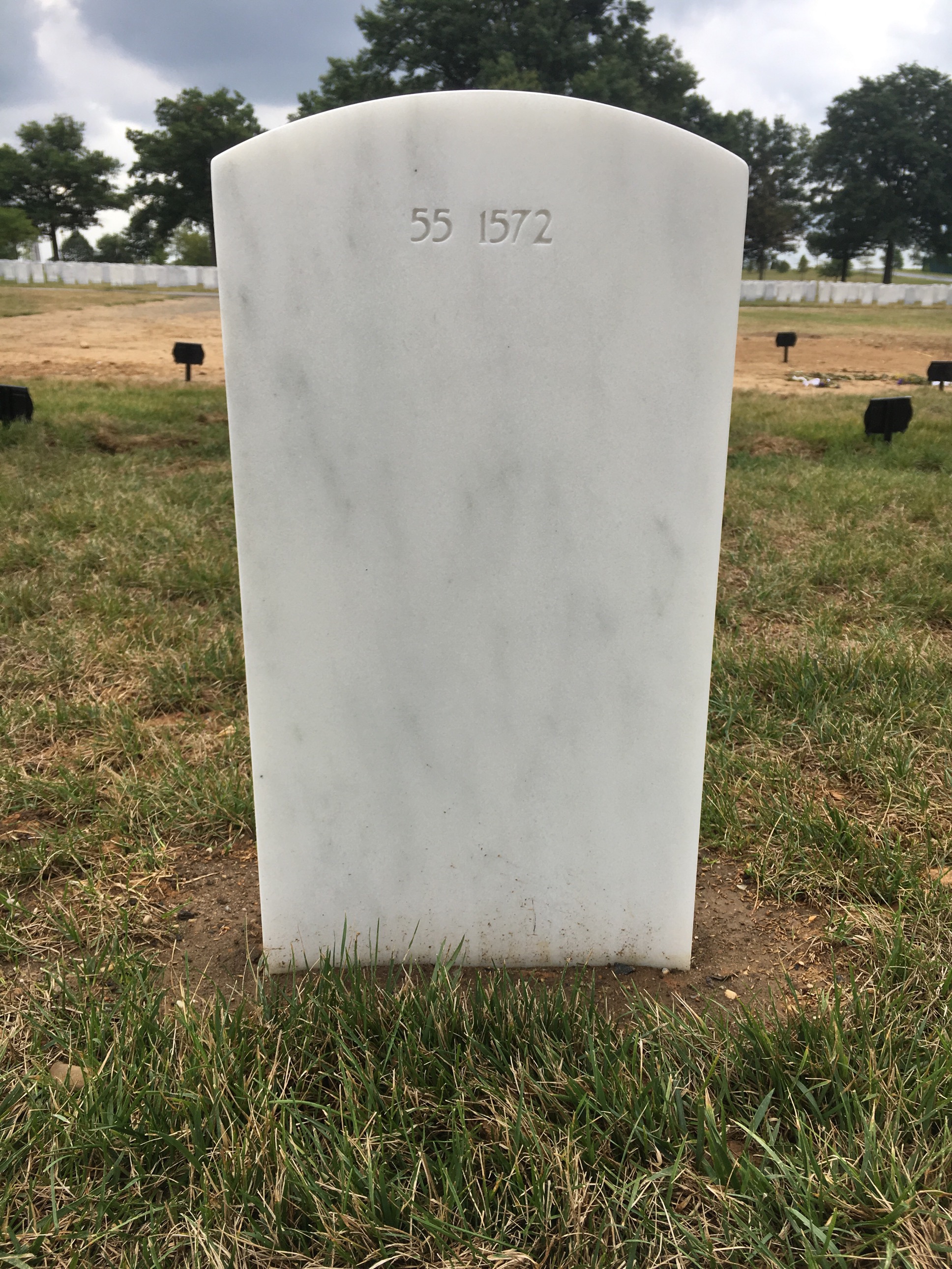 Back of headstone — Stephen D Delucchi