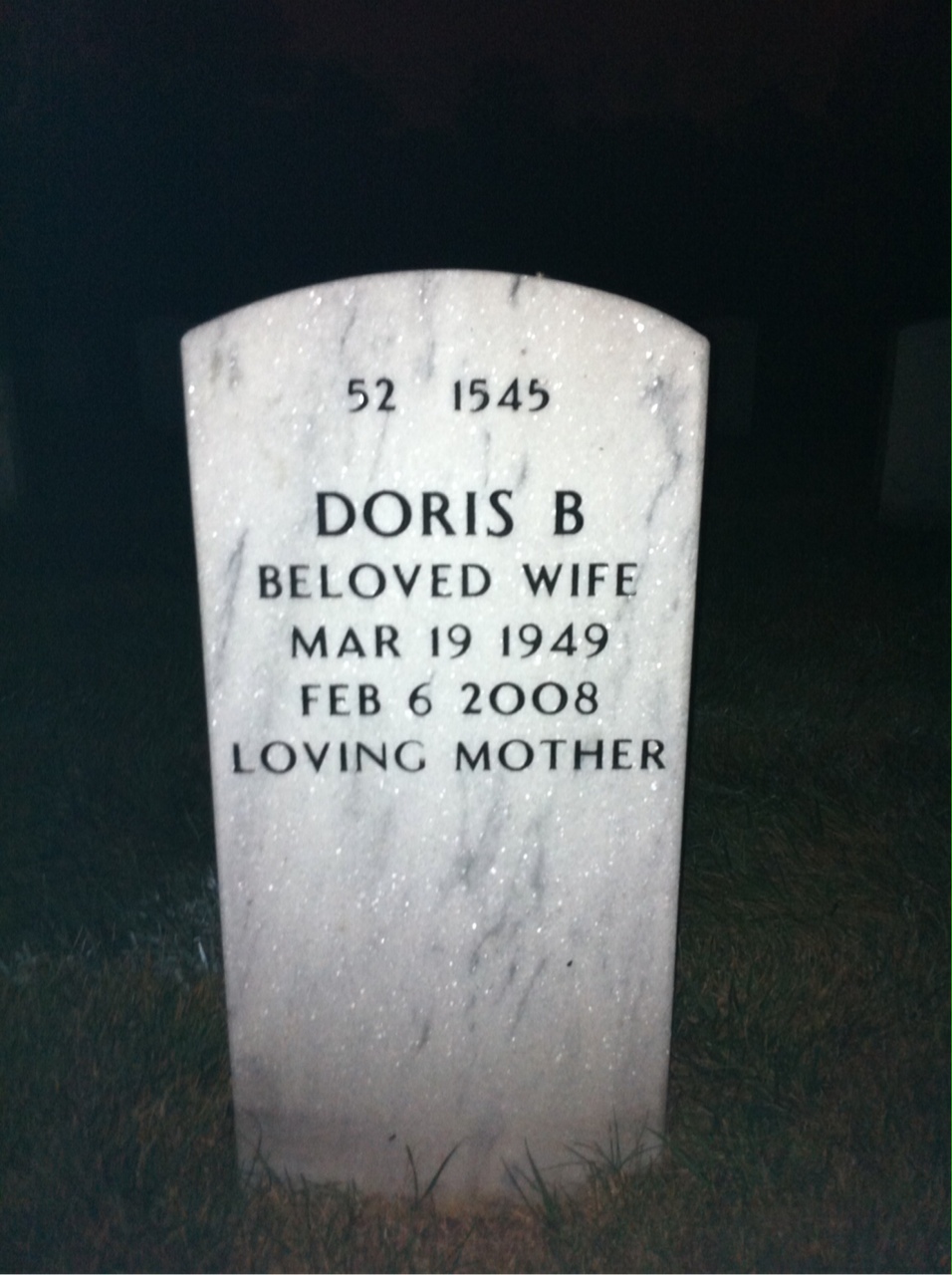 Back of headstone — Joseph Duckett
