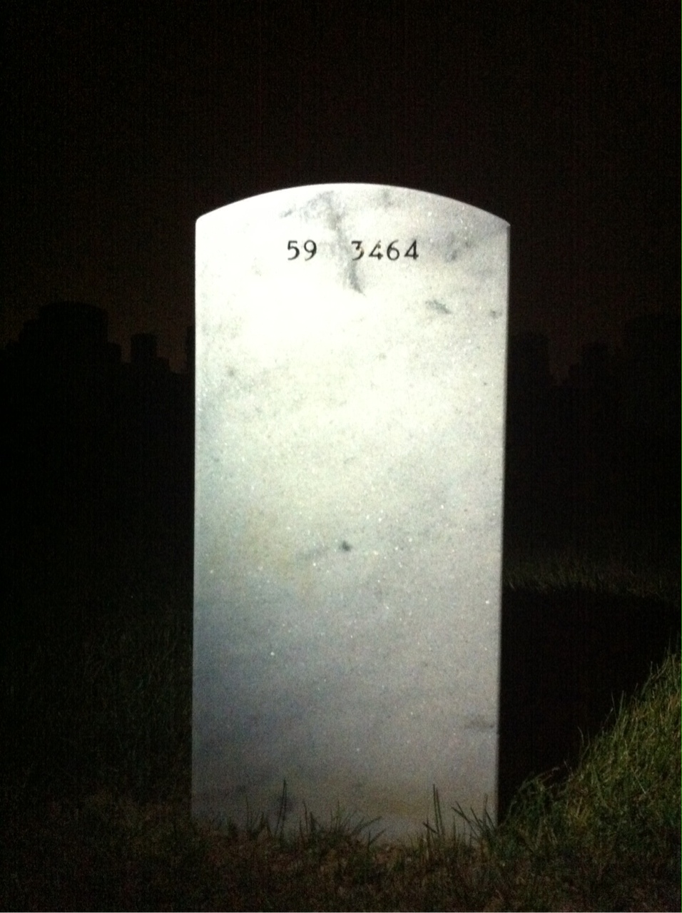 Back of headstone — Joseph Taylor