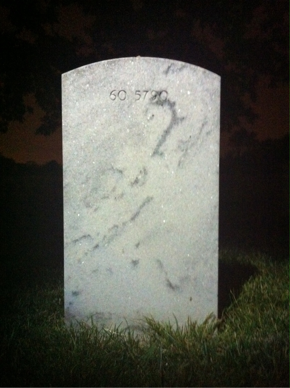 Back of headstone — Timothy L Martin