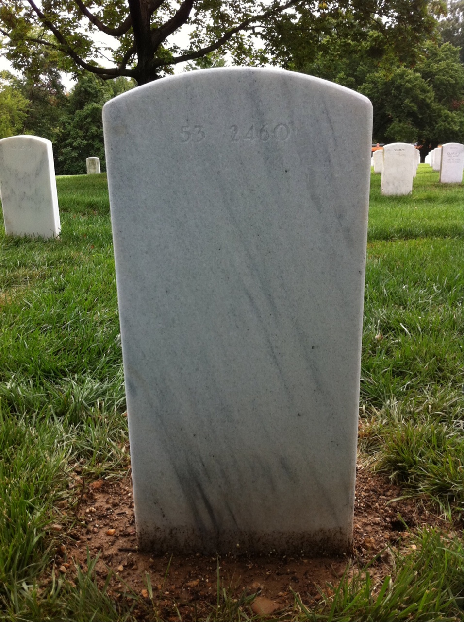 Back of headstone — Serge Binetsky