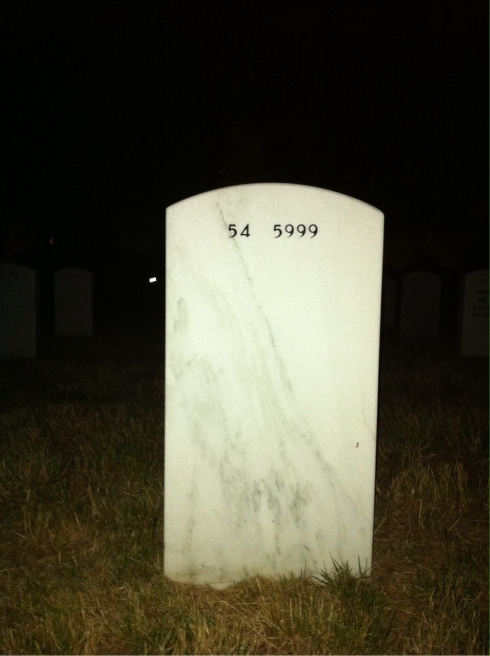Back of headstone — Walter Kirschner