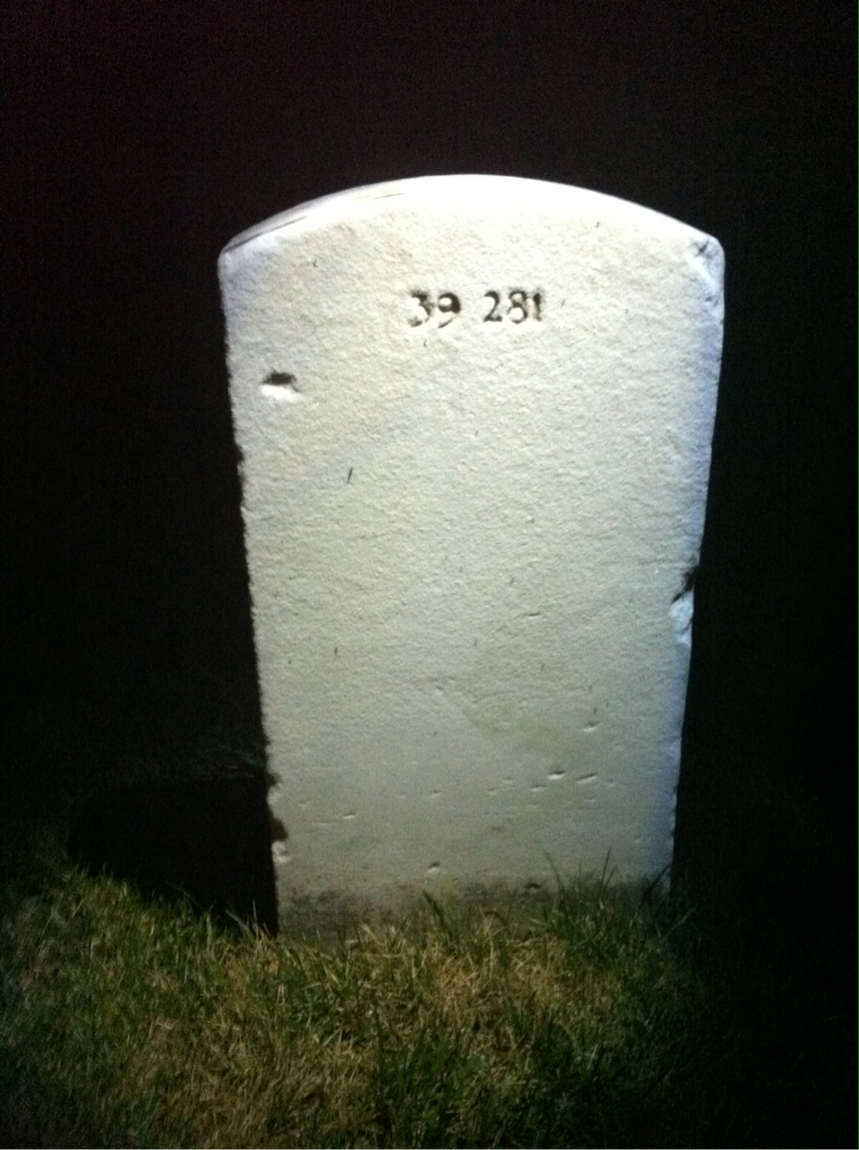 Back of headstone — Arlice Minor